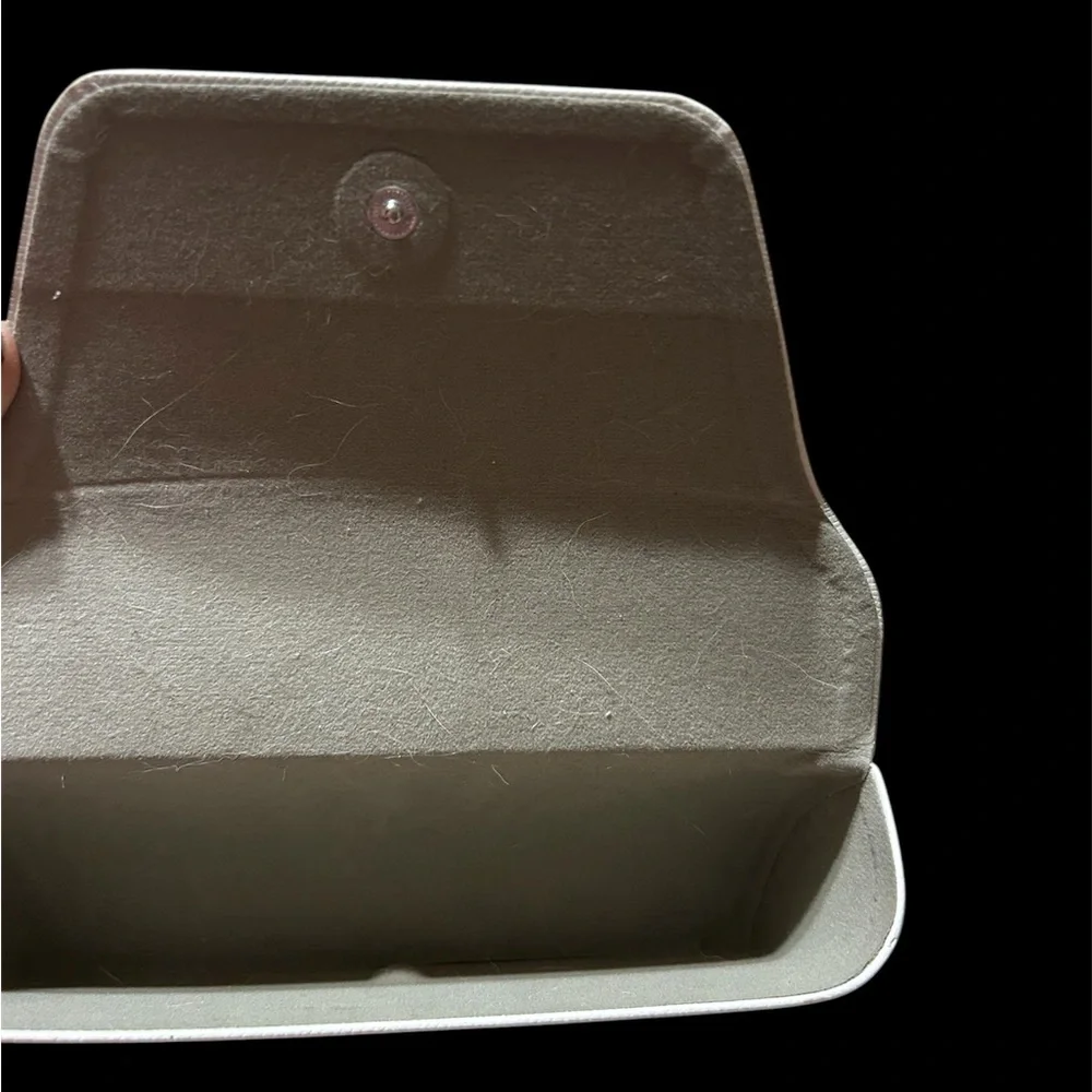 Michael Kors White Hardshell Eyewear Case